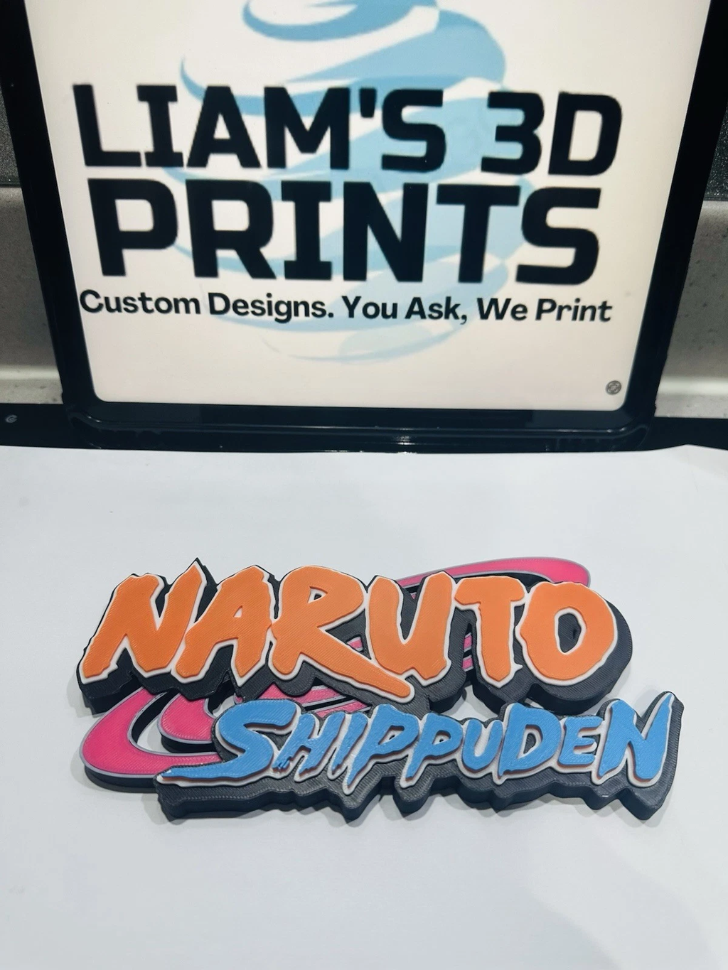 Decorative Naruto Shippuden Anime logo Sign Display Pops