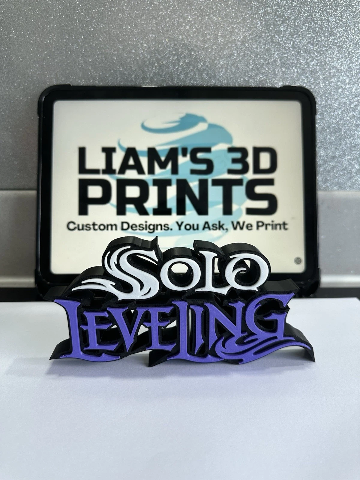 Decorative Solo Leveling logo Sign Display Anime Pops Manga