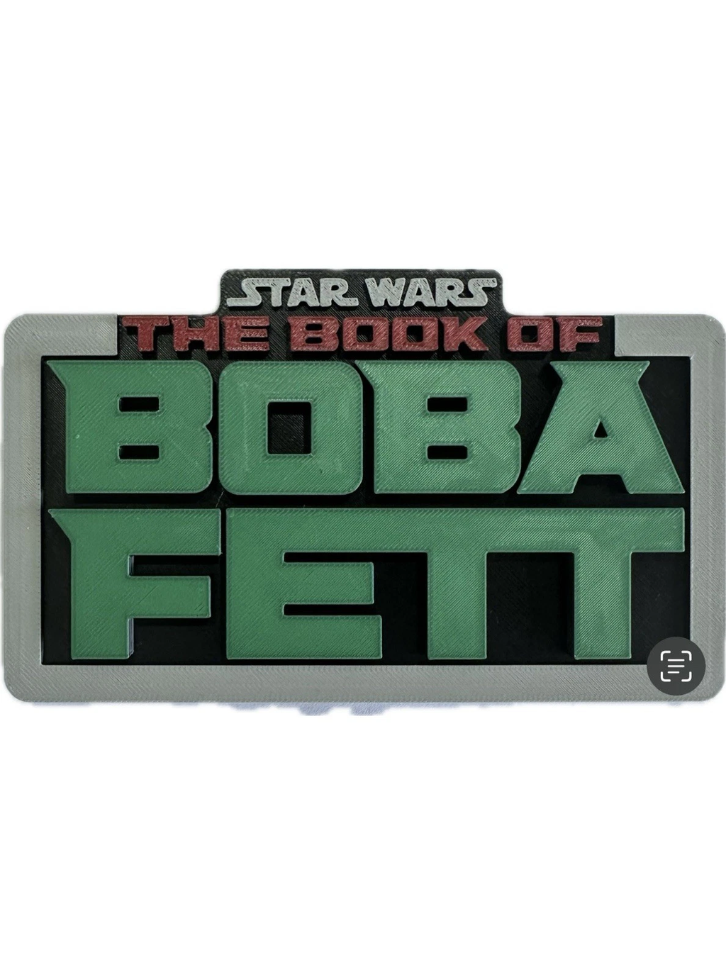 Decorative STAR WARS The Book Of Boba Fett Disney Series Sign logo display pop