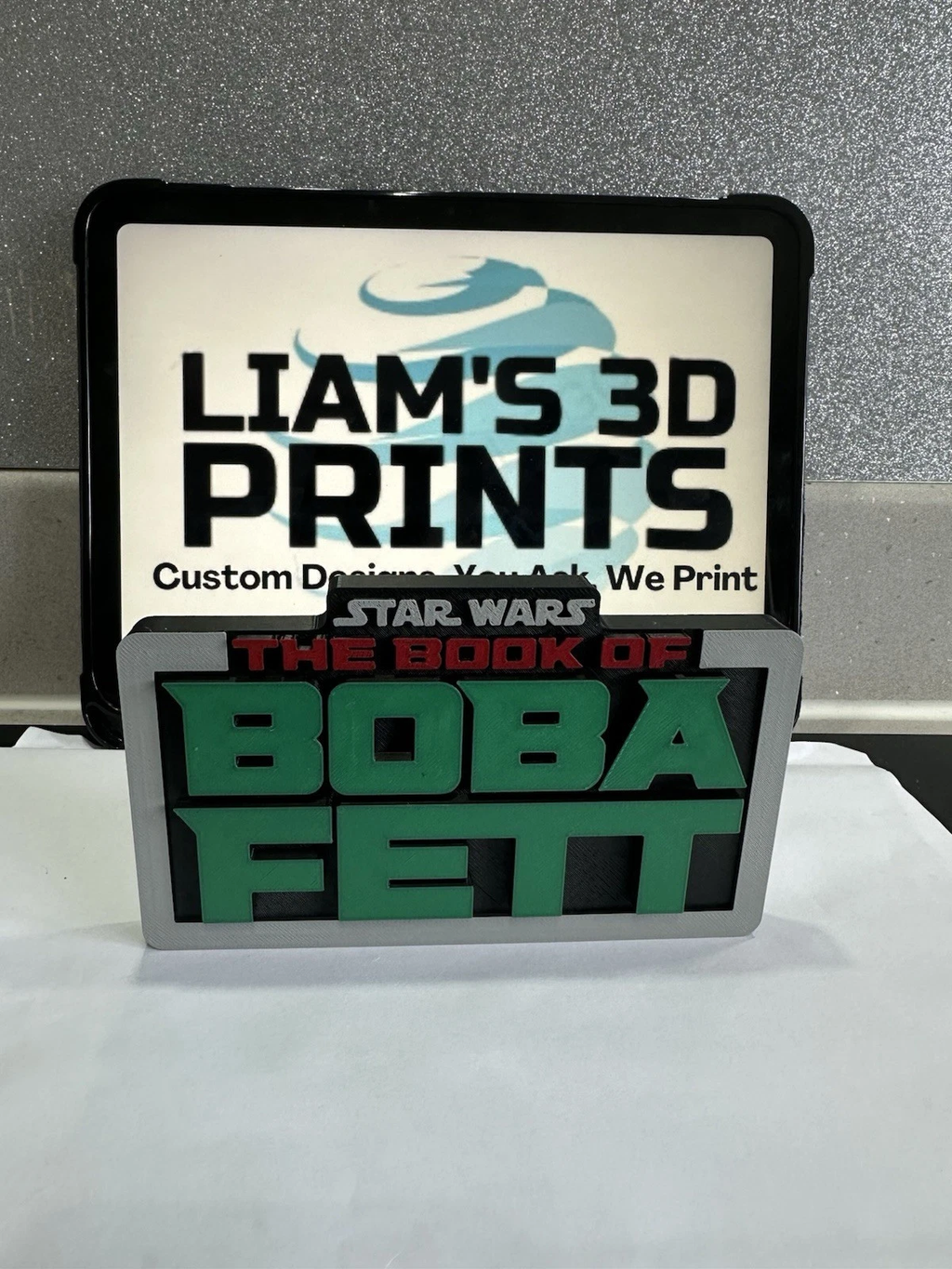 Decorative STAR WARS The Book Of Boba Fett Disney Series Sign logo display pop