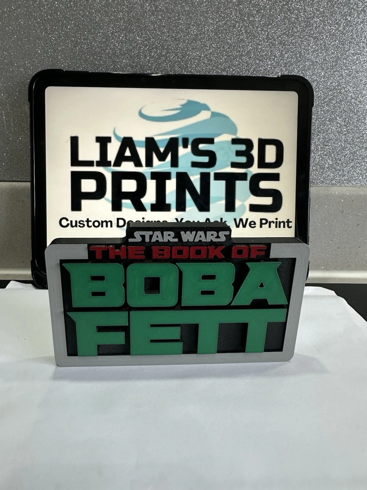 Decorative STAR WARS The Book Of Boba Fett Disney Series Sign logo display pop