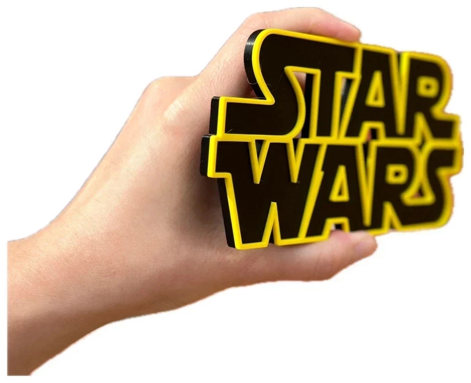 Decorative STAR WARS 2 Sizes Logo Wall Sign Display Film
