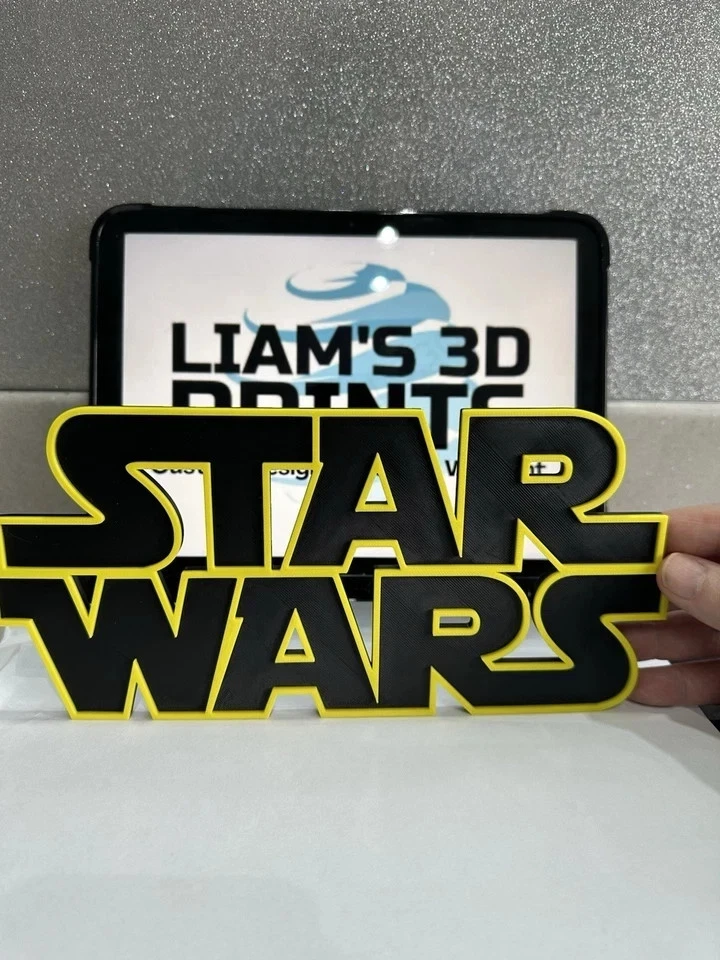 Decorative STAR WARS 2 Sizes Logo Wall Sign Display Film