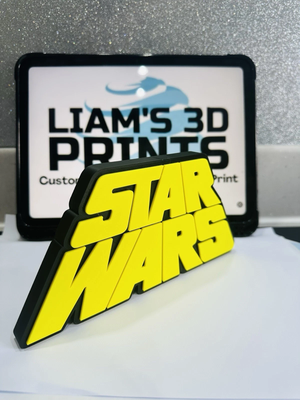 Decorative Star Wars Retro logo Sign Display Pop Self Standing Room