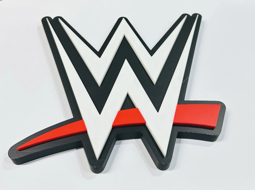 Decorative WWE WWF Logo Room Sign Display Wrestling figure