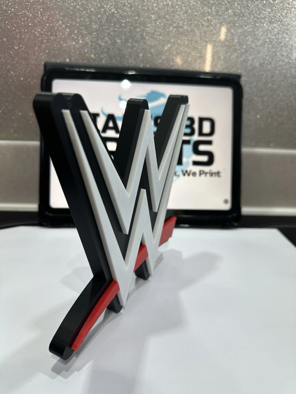 Decorative WWE WWF Logo Room Sign Display Wrestling figure