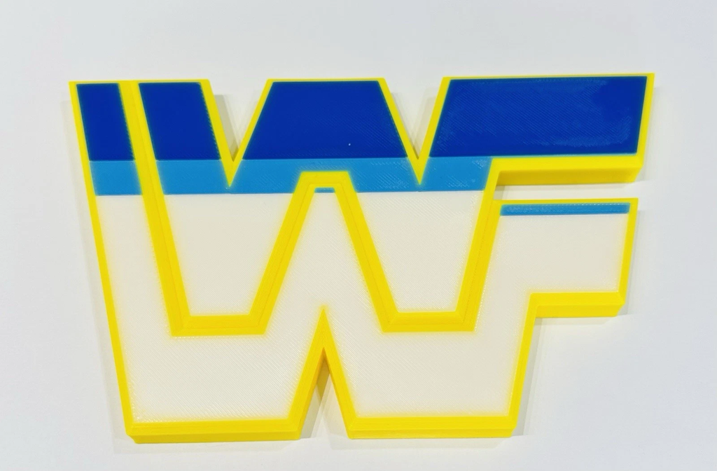 Decorative WWE WWF Wrestle mania Wall Display Logo Room Sign