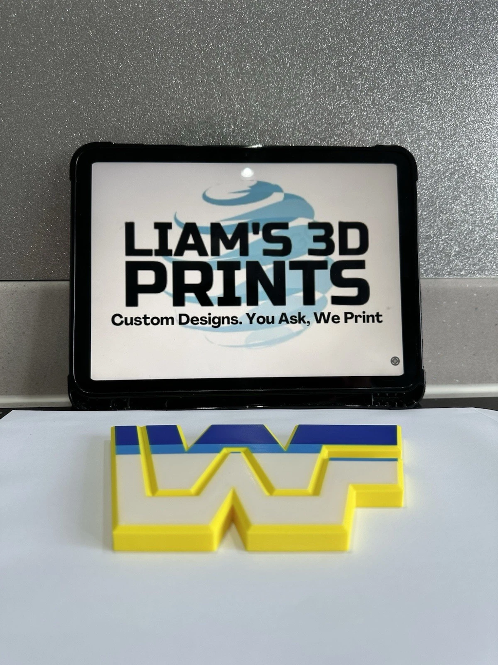 Decorative WWE WWF Wrestle mania Wall Display Logo Room Sign