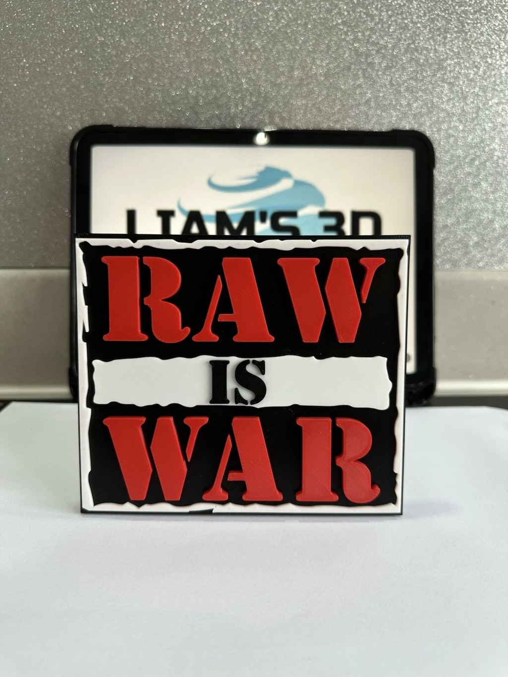 Decorative WWE WWF Raw is War Wrestle mania Wall Logo Room Sign Display