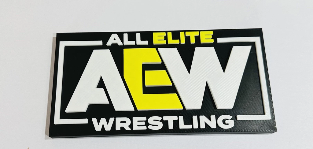 Decorative AEW All Elite Wrestling Logo Room Sign Display Wrestling