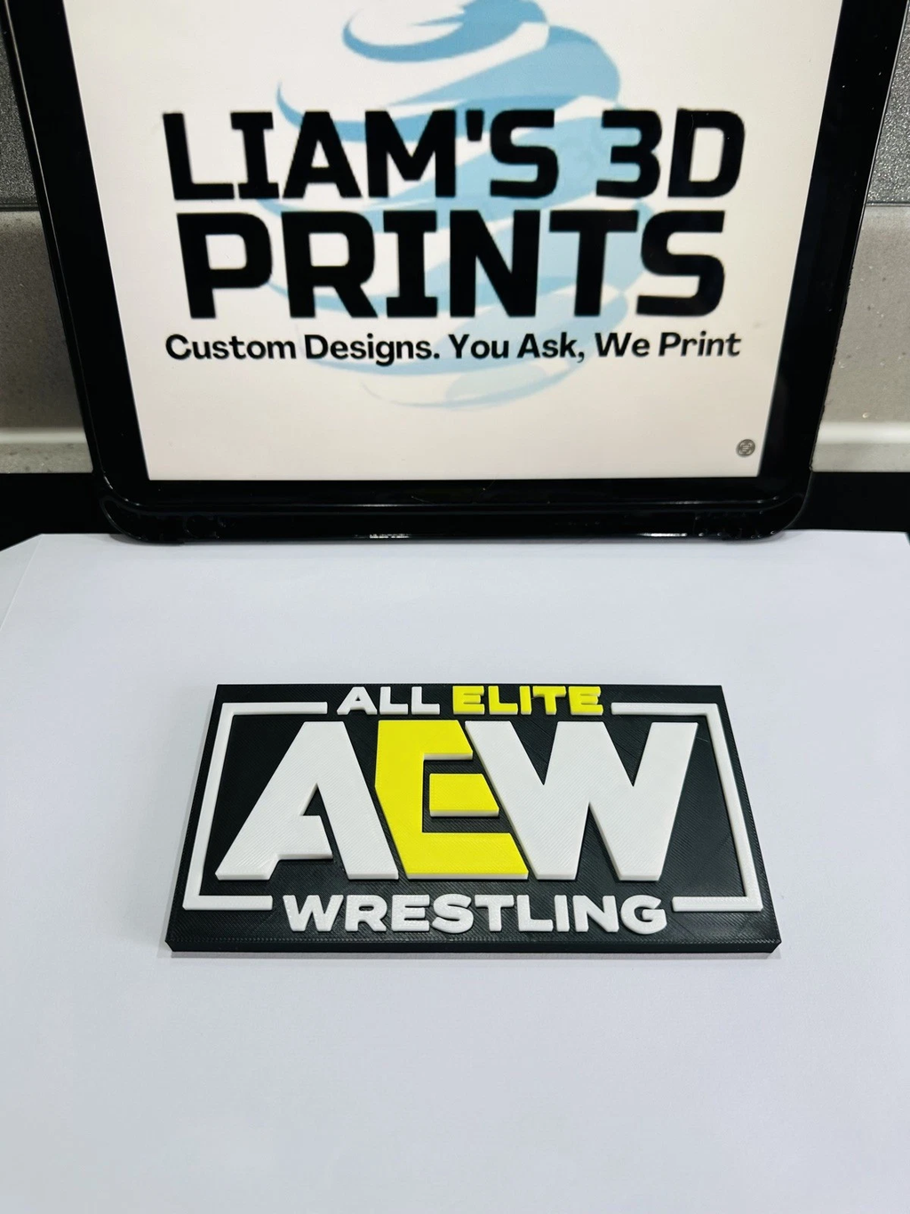 Decorative AEW All Elite Wrestling Logo Room Sign Display Wrestling