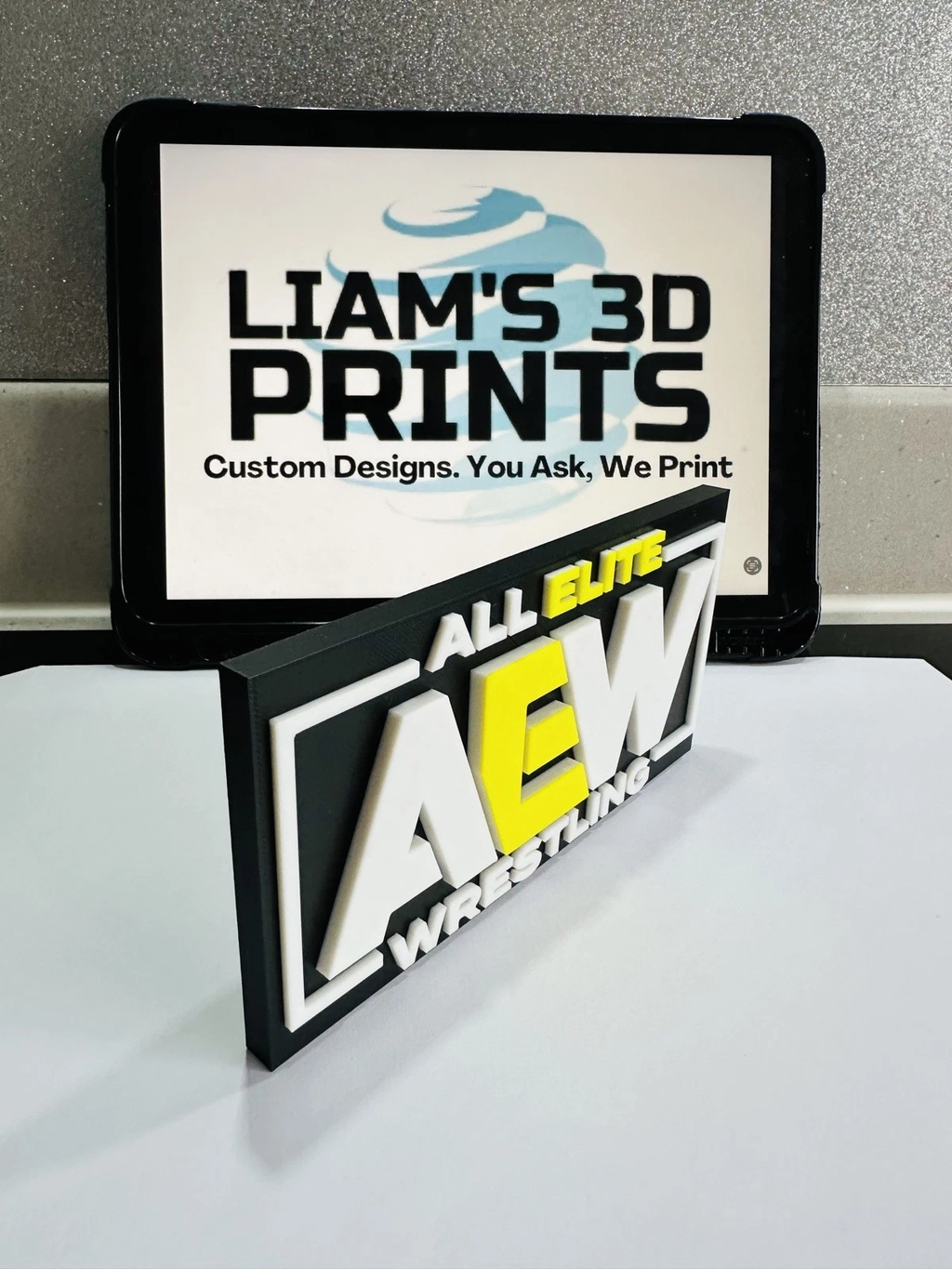 Decorative AEW All Elite Wrestling Logo Room Sign Display Wrestling