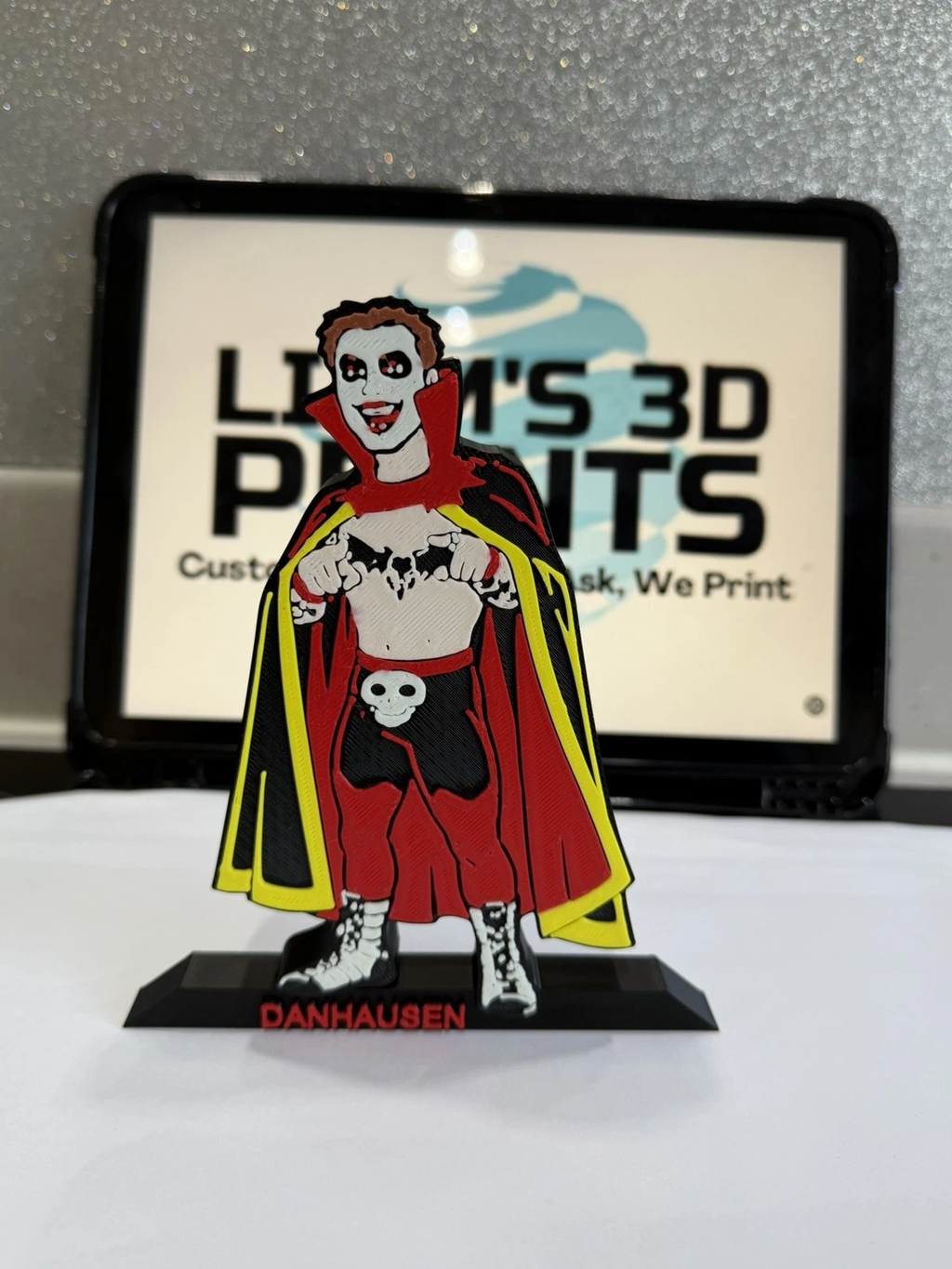 Decorative Danhausen Wrestling Table Stand Room Sign Display Figure