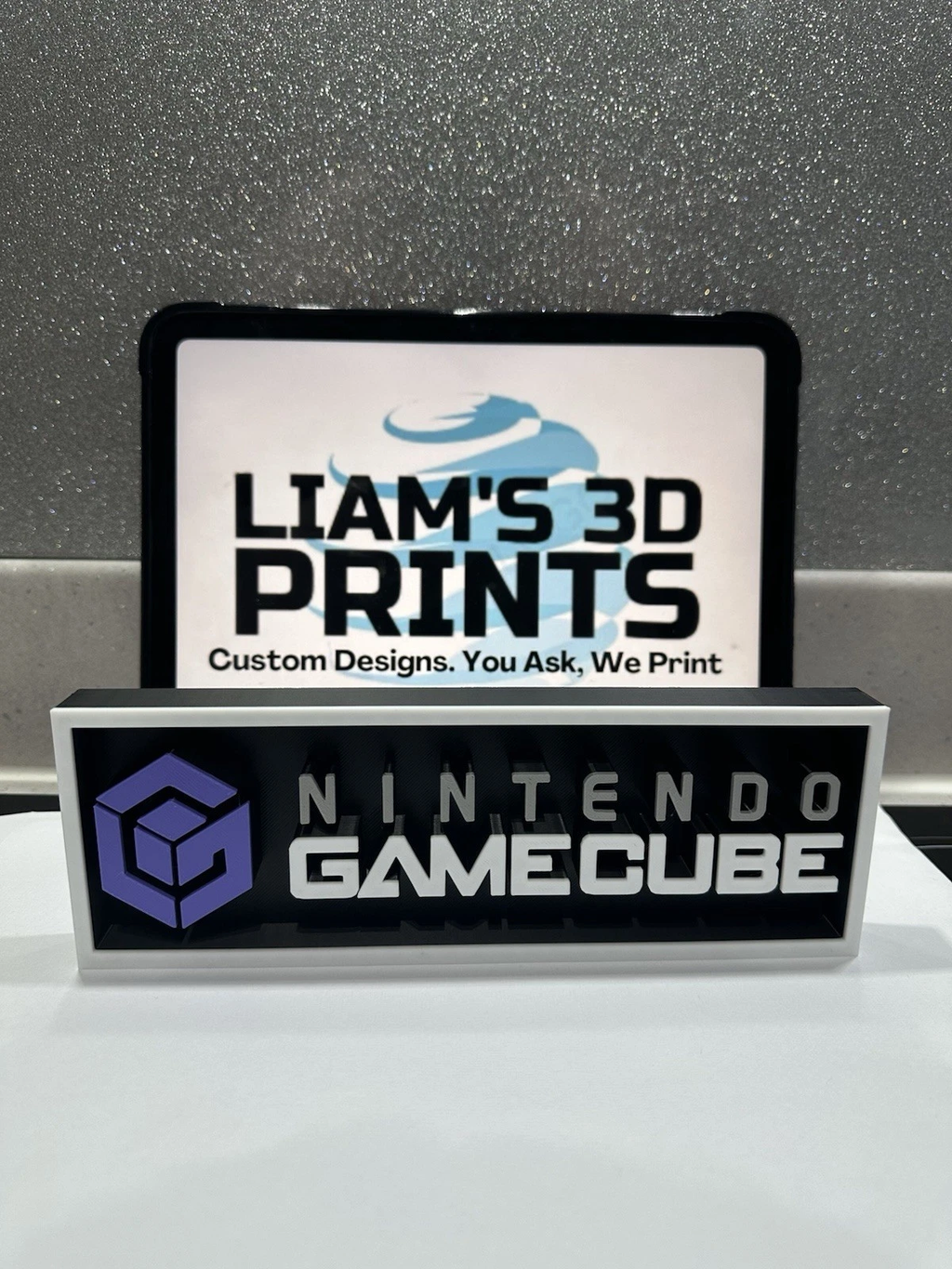 Decorative Nintendo GameCube logo Sign Display Cinema small 17.5cm Large 22cm