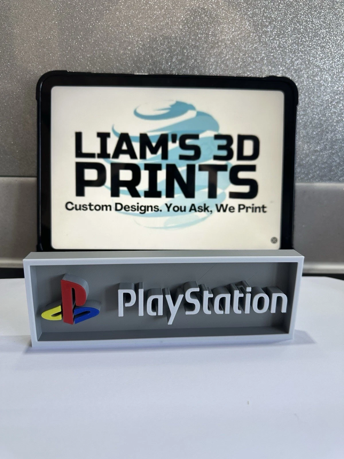 Decorative PlayStation Ps1 Box Sign Shelf Logo Display Sign Gaming 2 Sizes