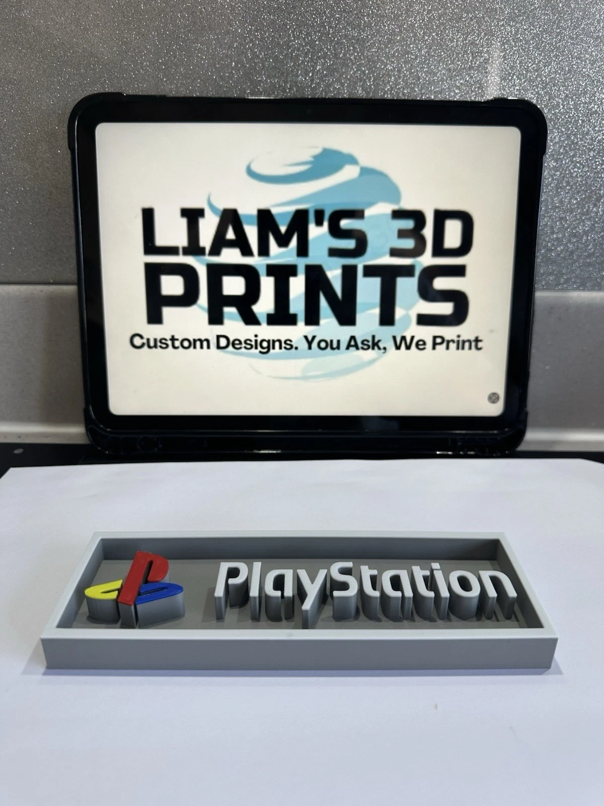 Decorative PlayStation Ps1 Box Sign Shelf Logo Display Sign Gaming 2 Sizes