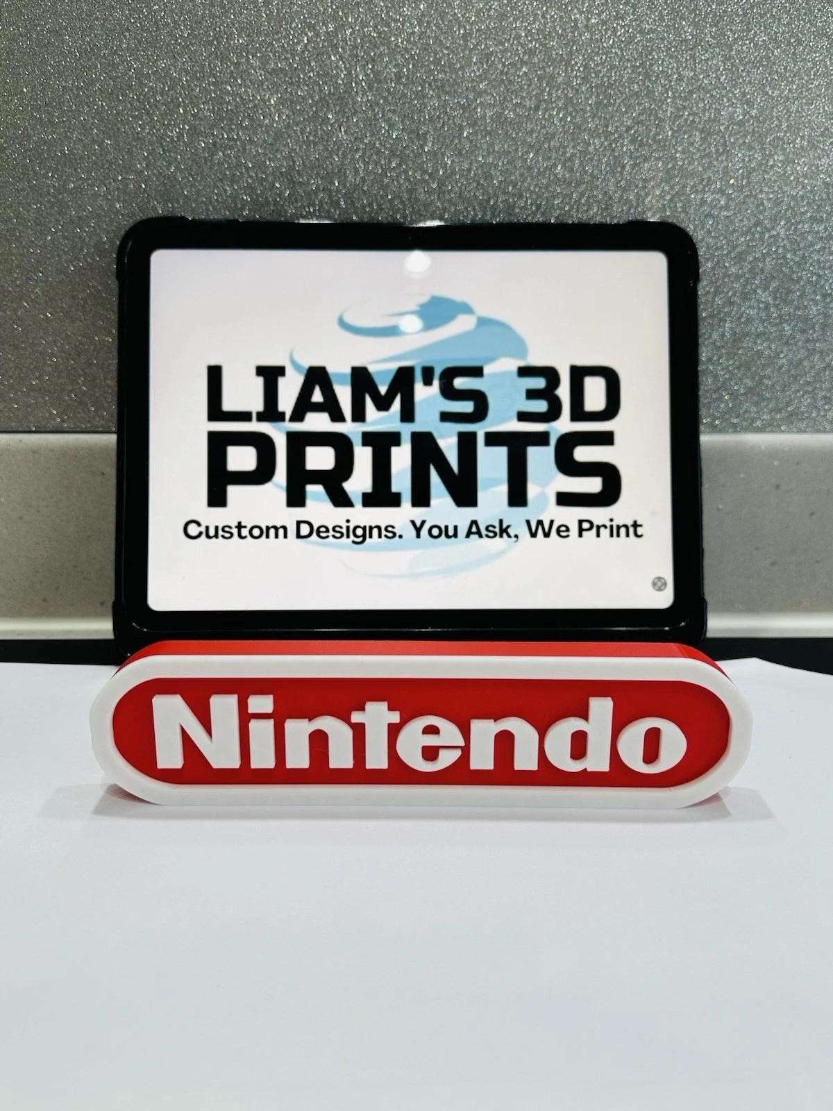 Decorative Nintendo Gaming Self Standing logo Sign Display Pops