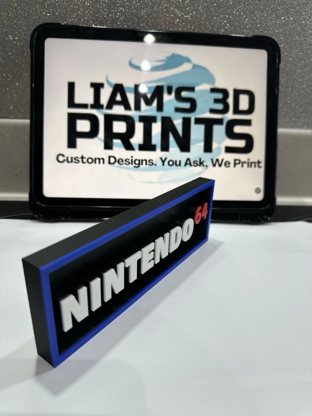 Decorative Nintendo 64 N64 logo Sign Display Cinema small 17.5cm Large 22cm