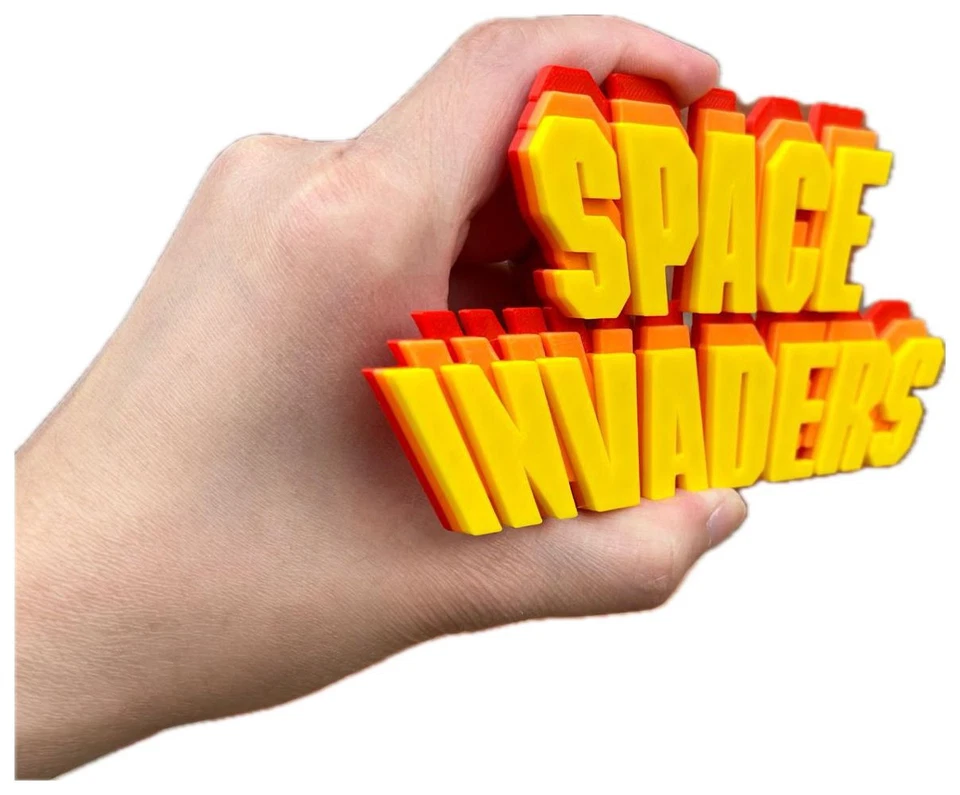 Decorative Space Invaders logo Sign Display two sizes small 16cm Large 25cm