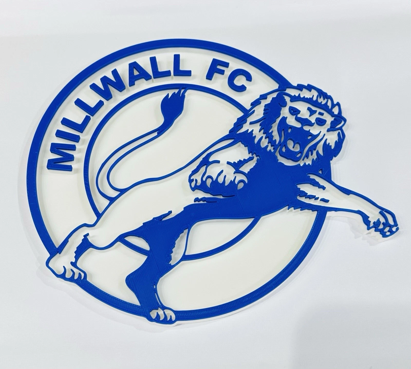Decorative Millwall FC Football Team Logo Crest Wall Plaque 3D Print