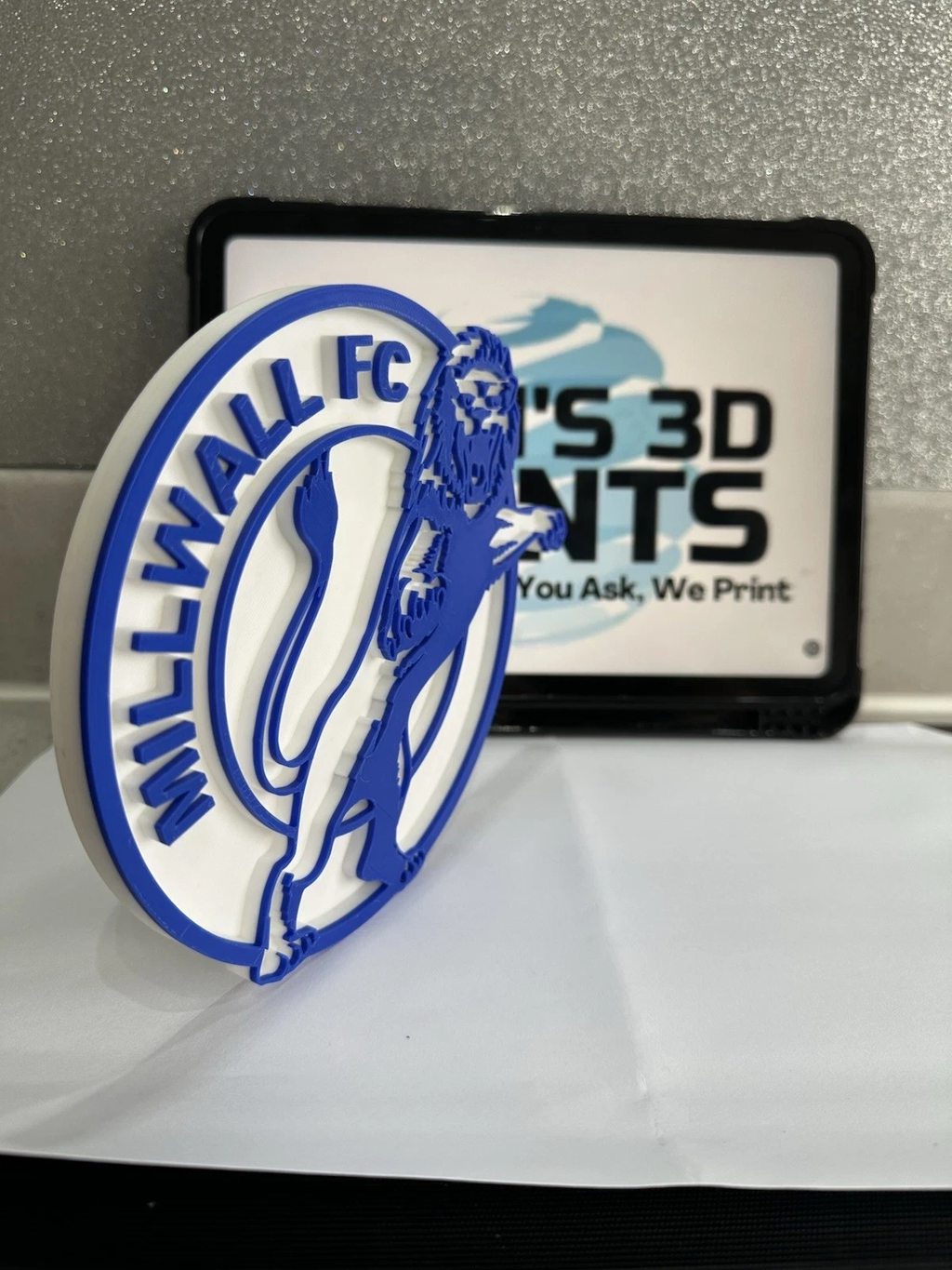 Decorative Millwall FC Football Team Logo Crest Wall Plaque 3D Print