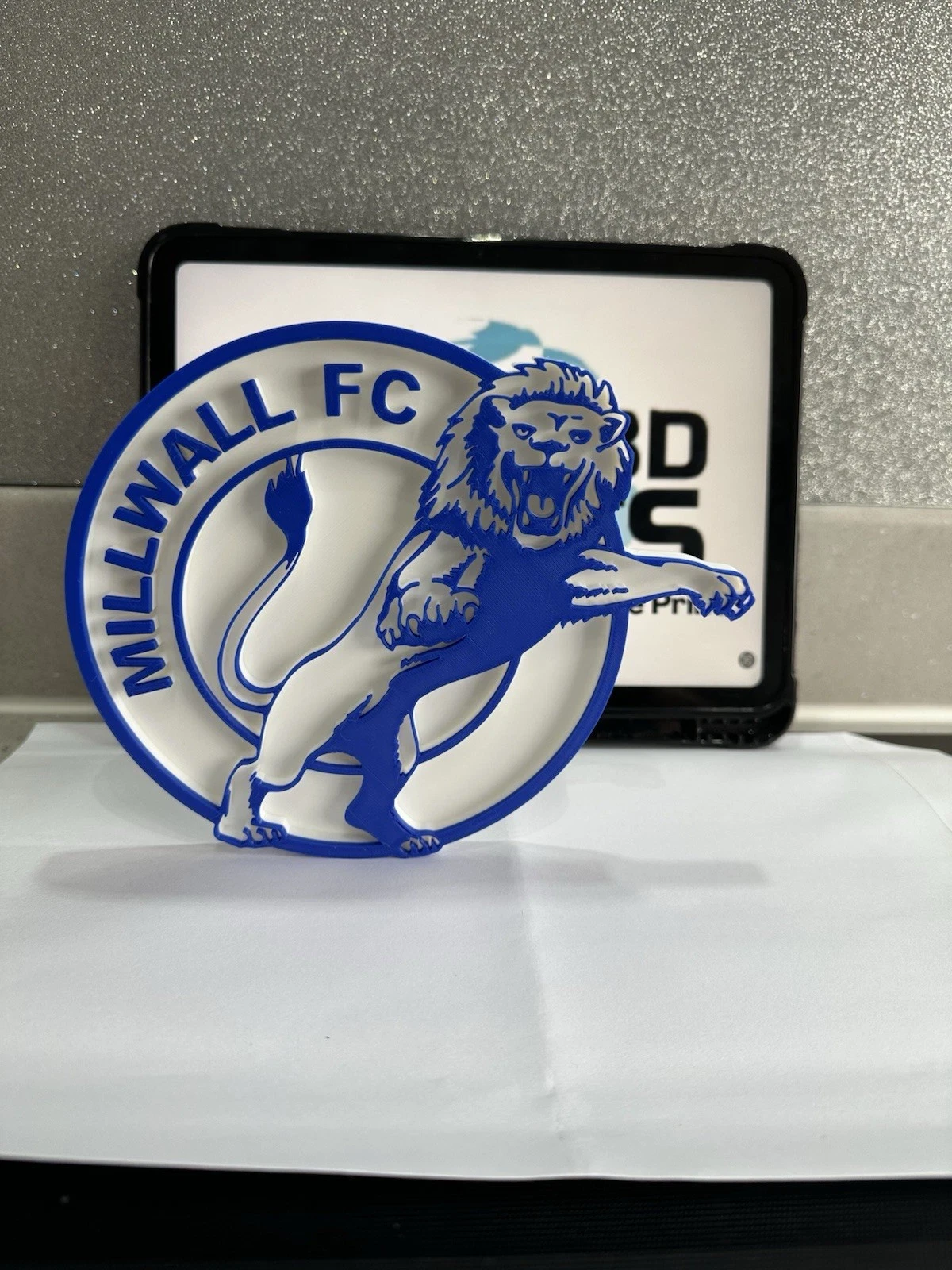 Decorative Millwall FC Football Team Logo Crest Wall Plaque 3D Print