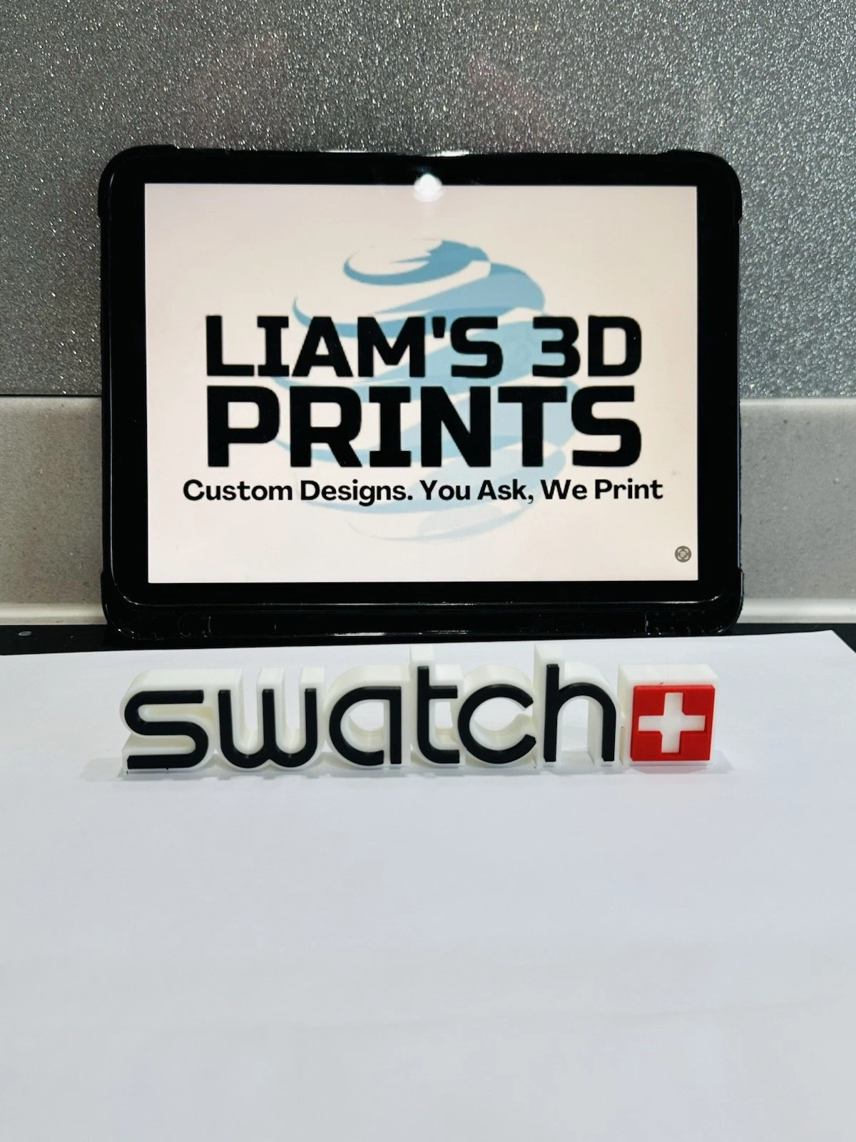 Decorative designer Swatch logo Sign Display Watch