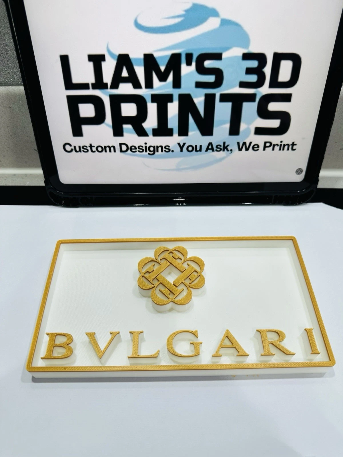 Decorative Bulgari Bvlgari logo Sign Display Watch 20cm