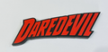 Decorative Daredevil Marvel Self Standing Logo Movie Character Shelf Display
