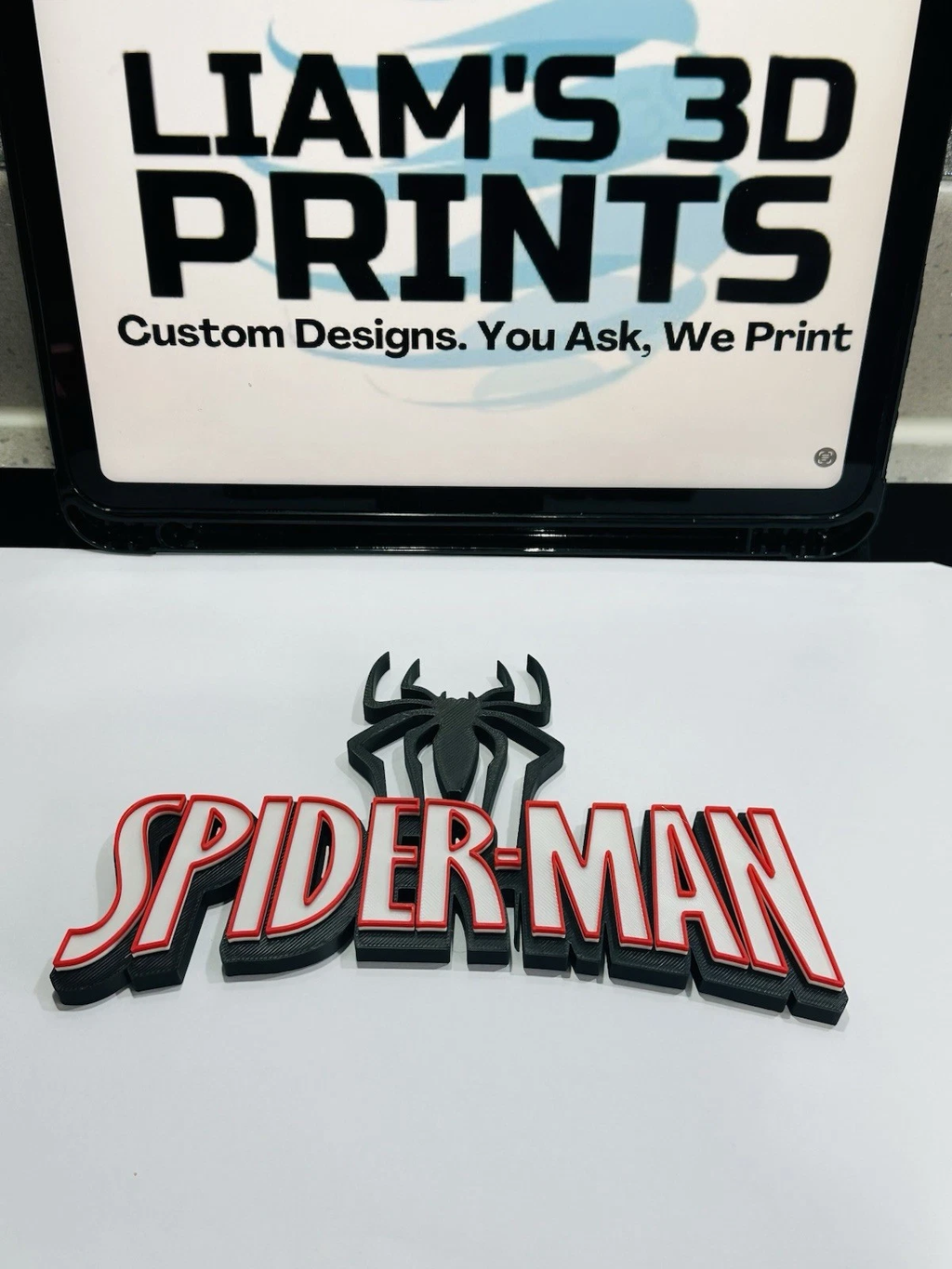 Decorative Spider-Man Spiderman logo Sign Display Pops