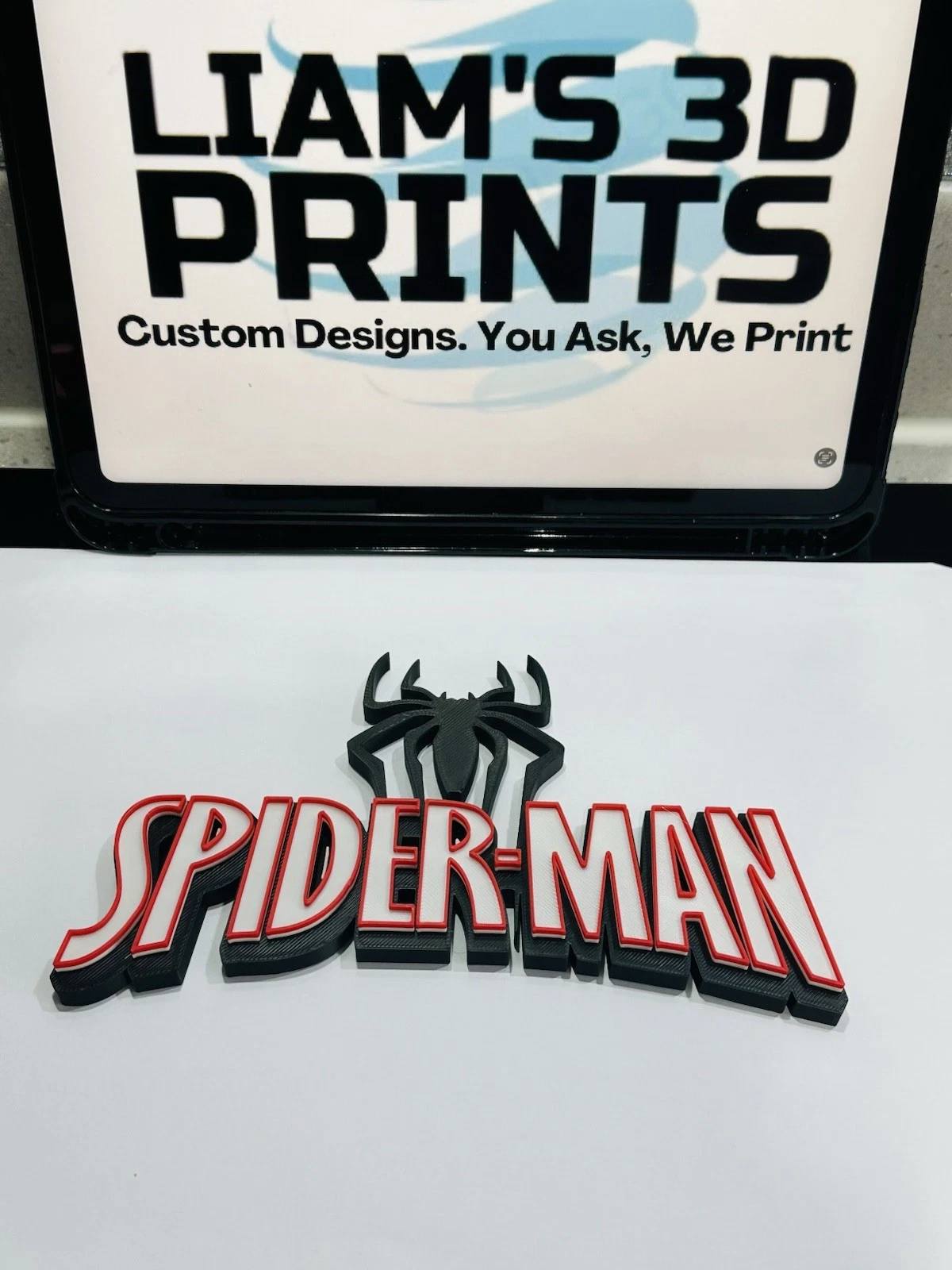 Decorative Spider-Man Spiderman logo Sign Display Pops