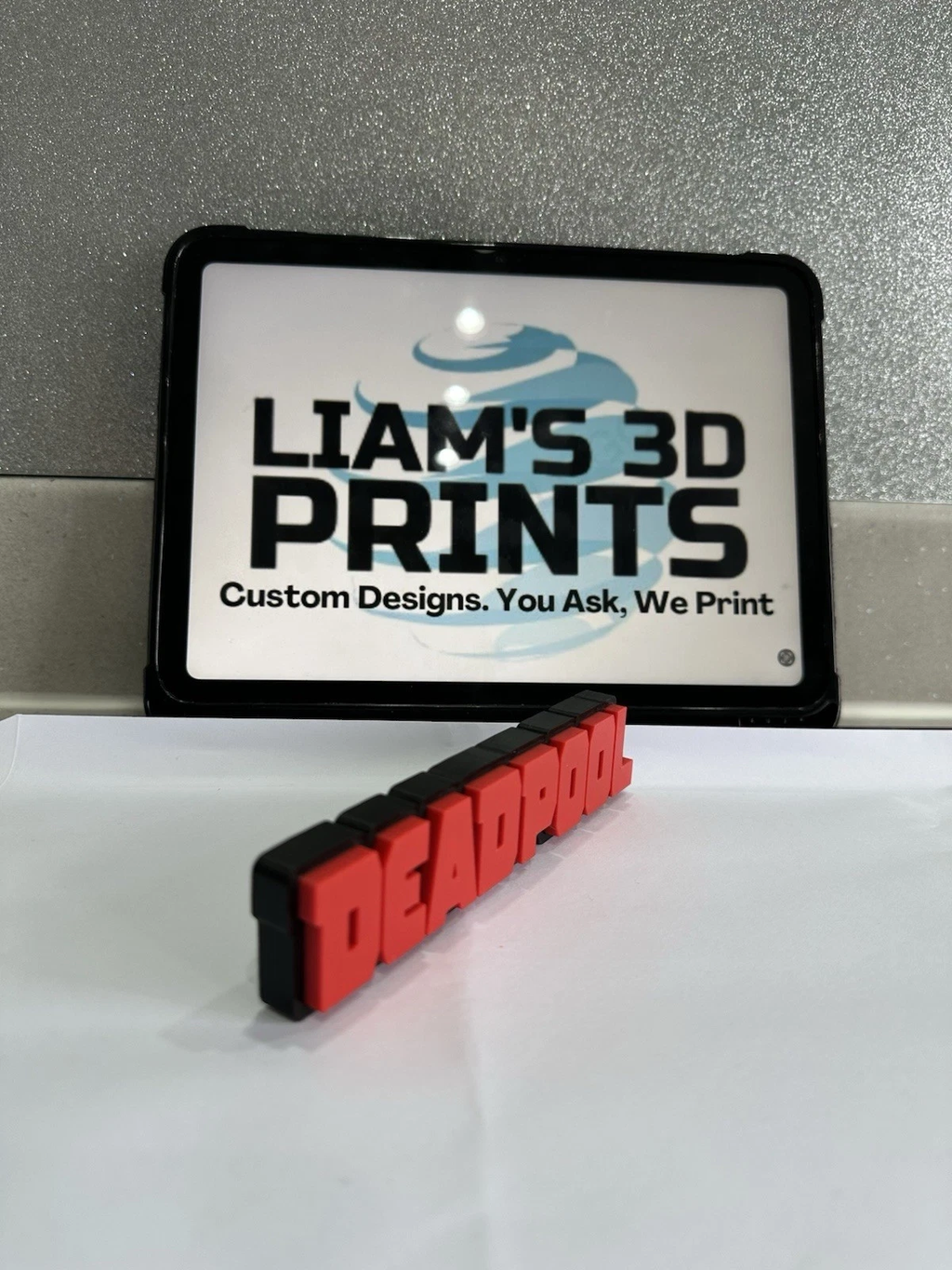 Decorative Deadpool Self Standing Logo Marvel 3D Print