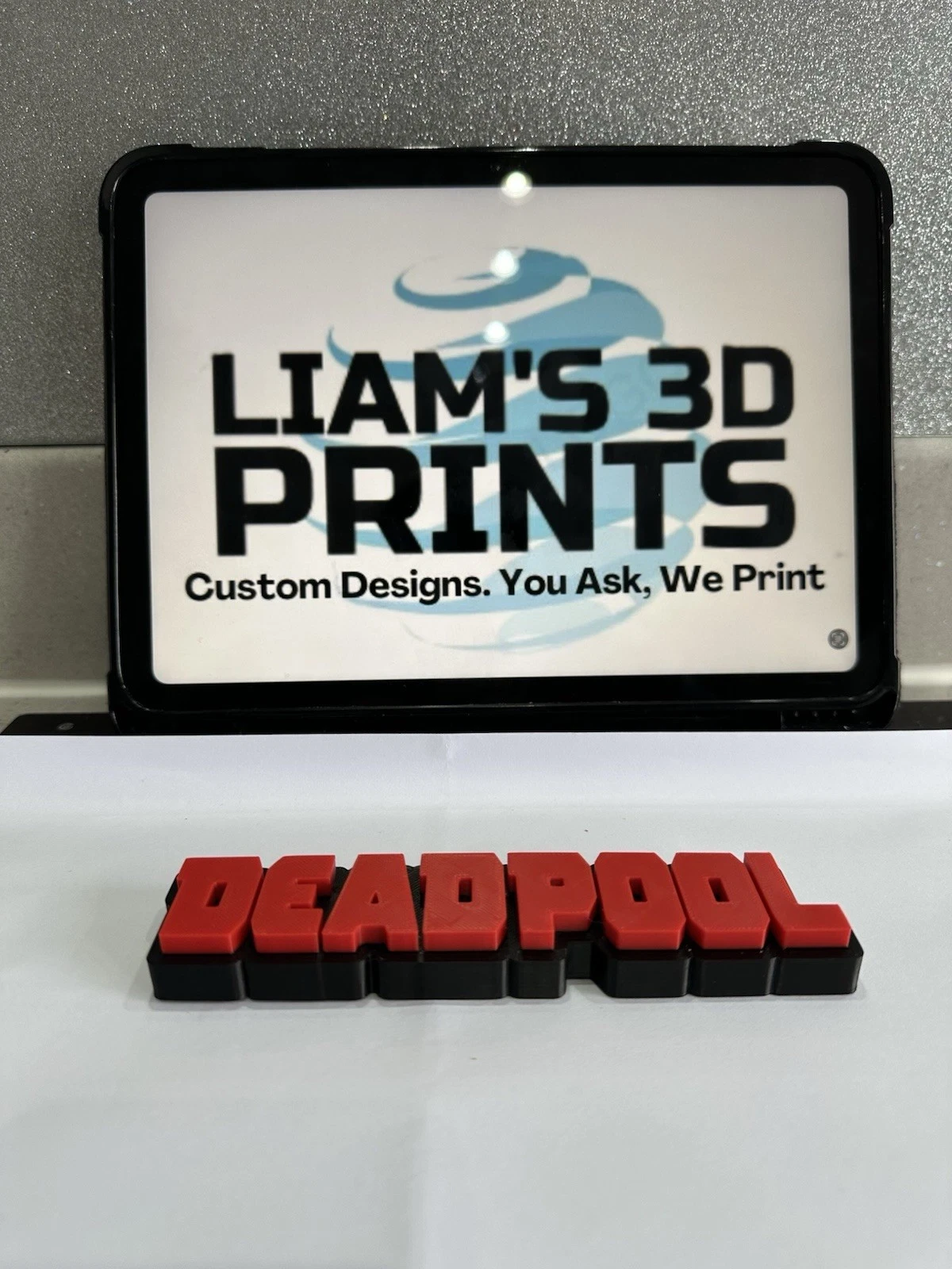 Decorative Deadpool Self Standing Logo Marvel 3D Print