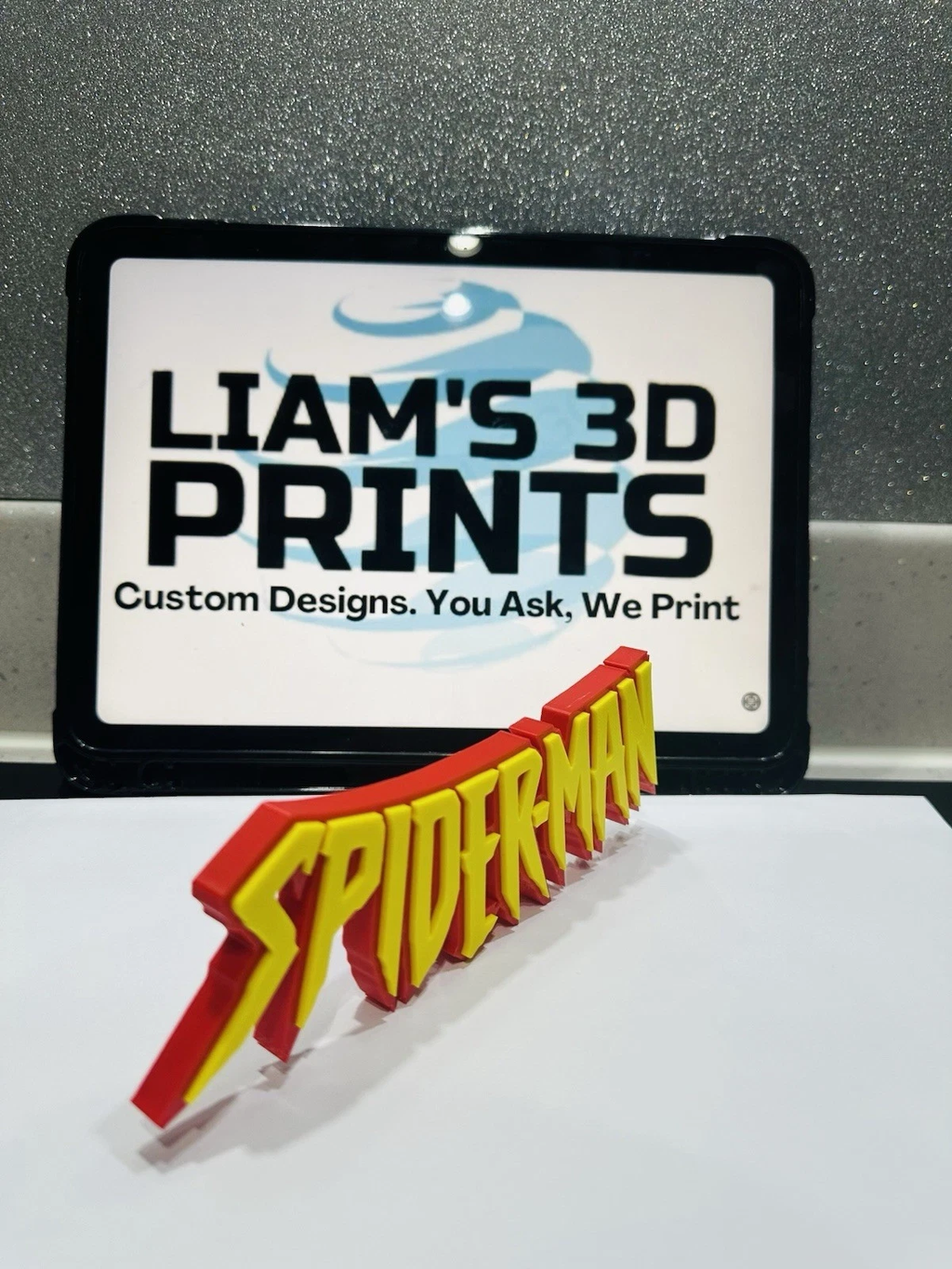 Decorative Spiderman Retro Self Standing Logo Marvel 3D Print
