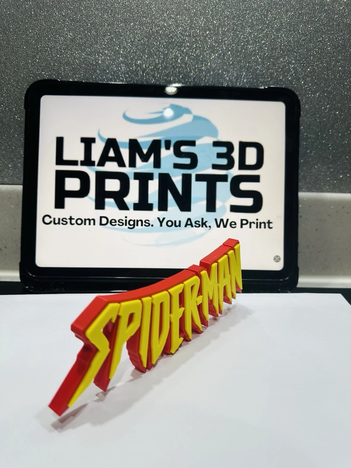 Decorative Spiderman Retro Self Standing Logo Marvel 3D Print
