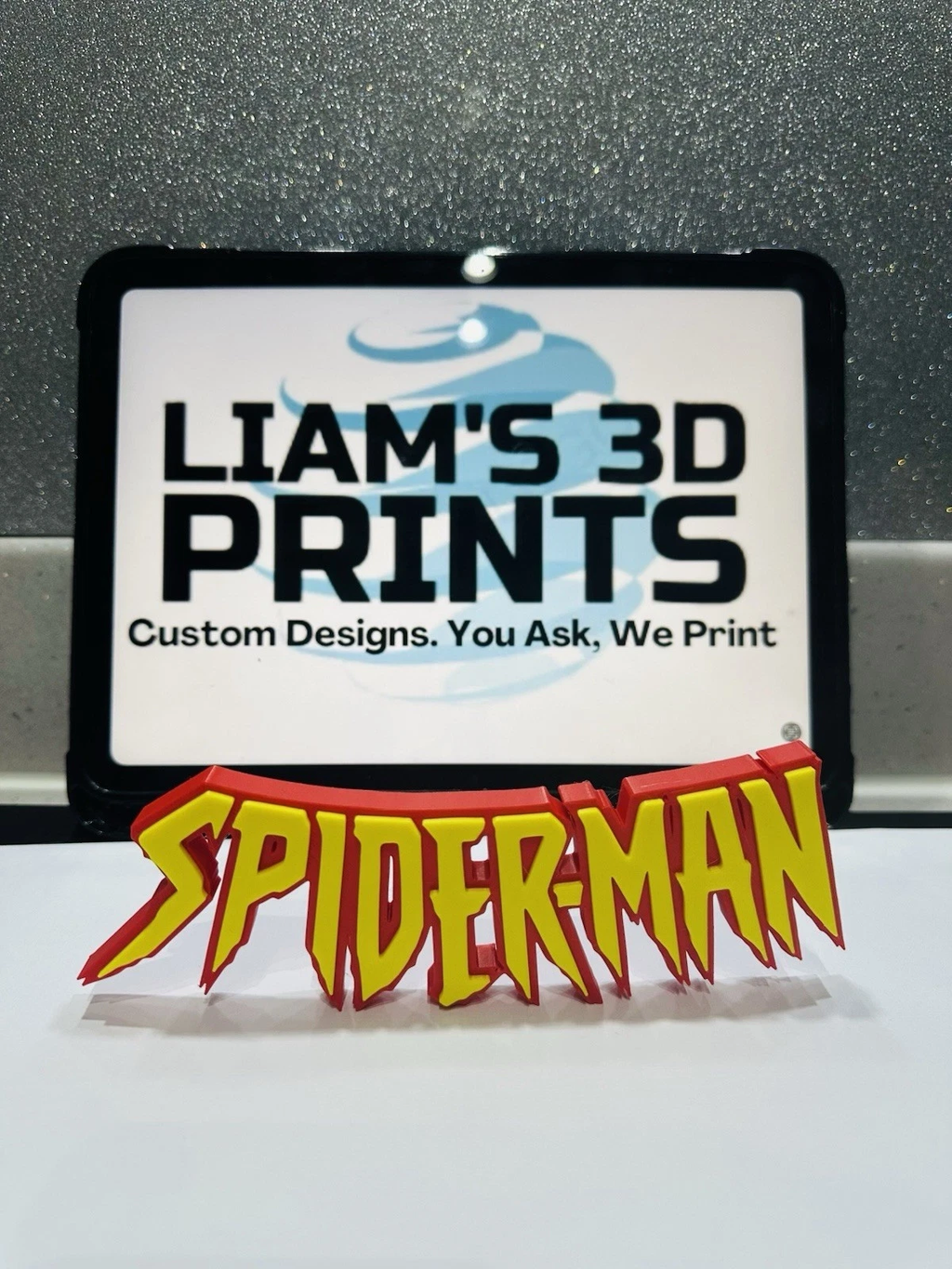 Decorative Spiderman Retro Self Standing Logo Marvel 3D Print