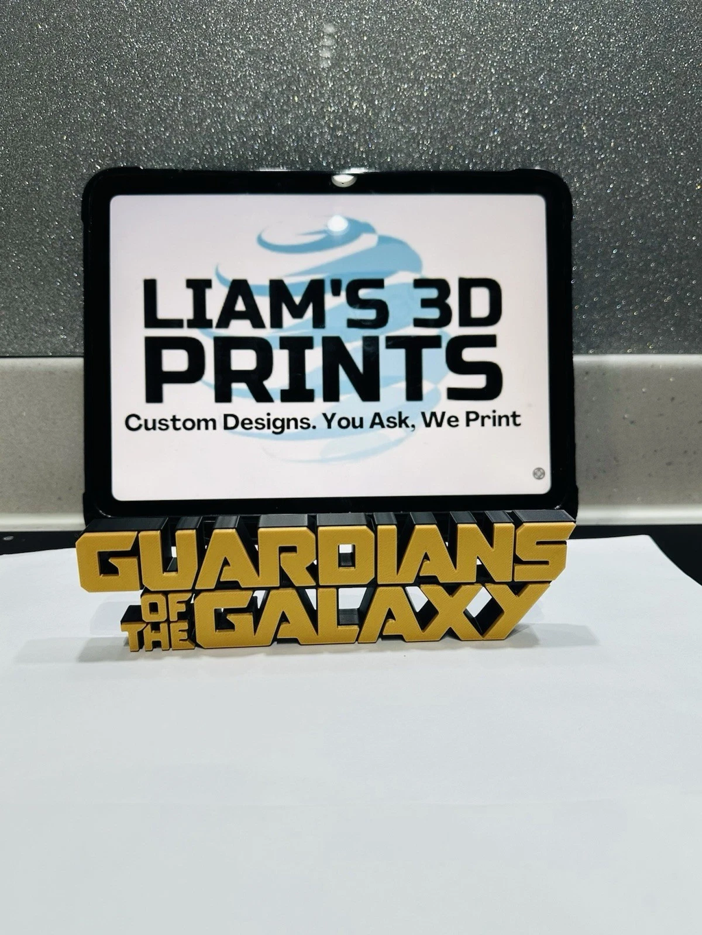 Decorative Guardians Of The Galaxy Self Standing Logo Marvel 3D Print