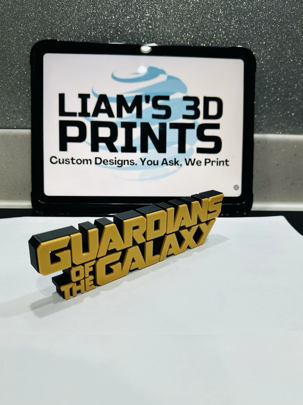 Decorative Guardians Of The Galaxy Self Standing Logo Marvel 3D Print