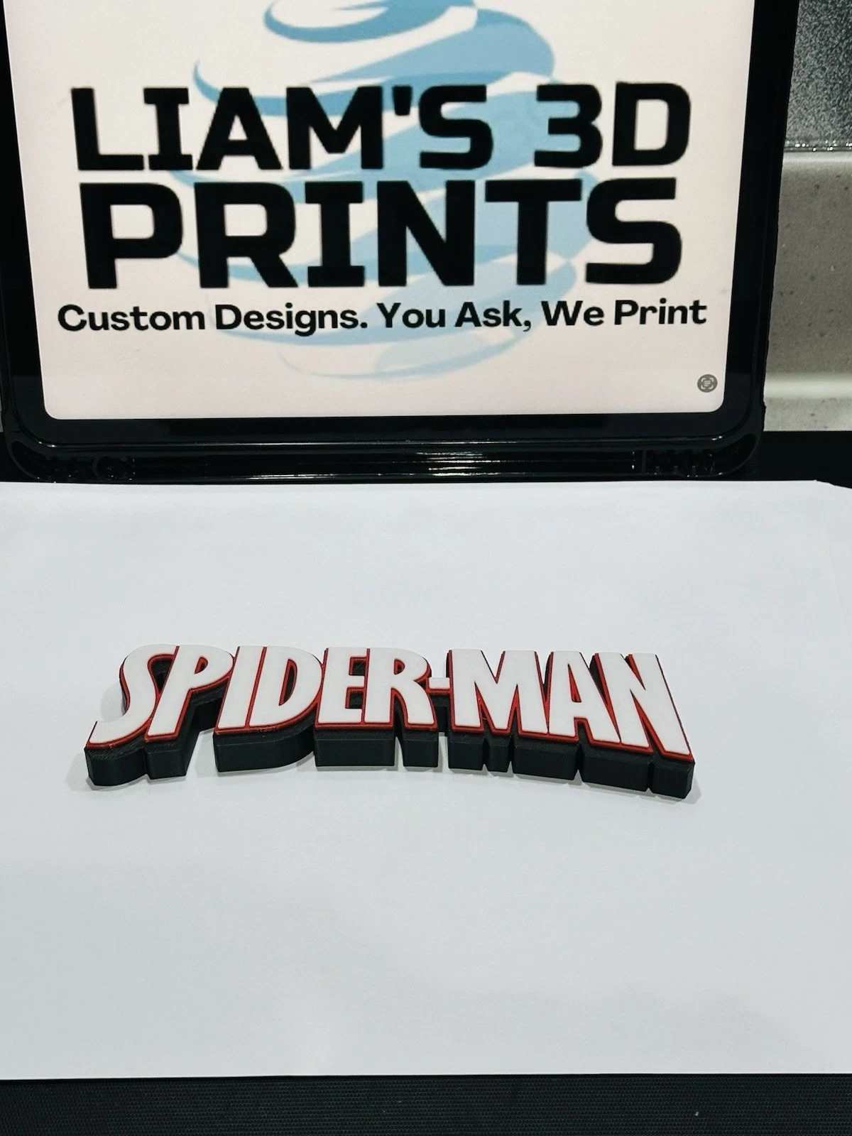 Decorative Spider-Man Spiderman logo Sign Display Comic Superhero Pop Marvel