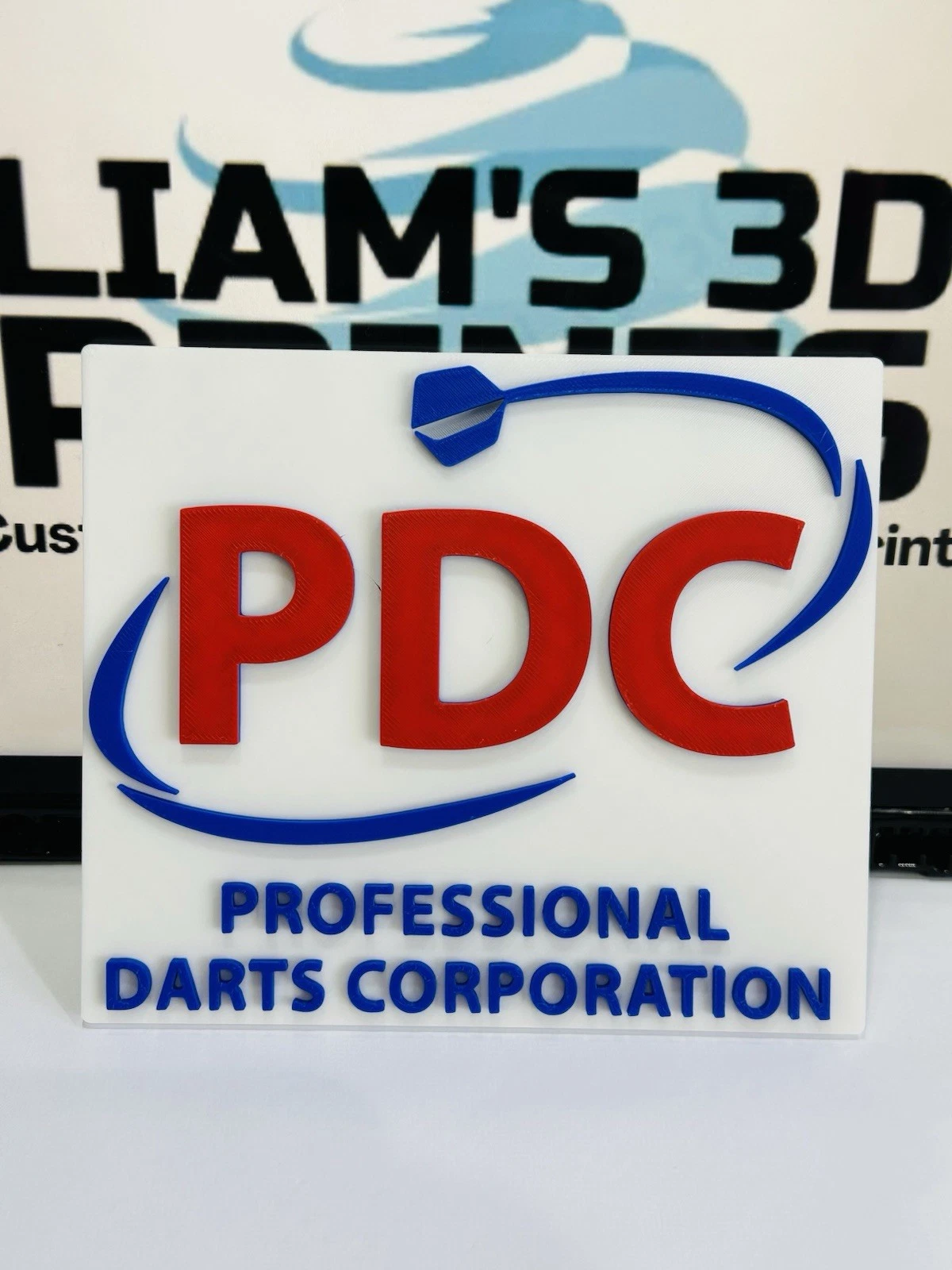 Decorative PDC Professional Darts Corporation Logo Sign Display Mancave darts