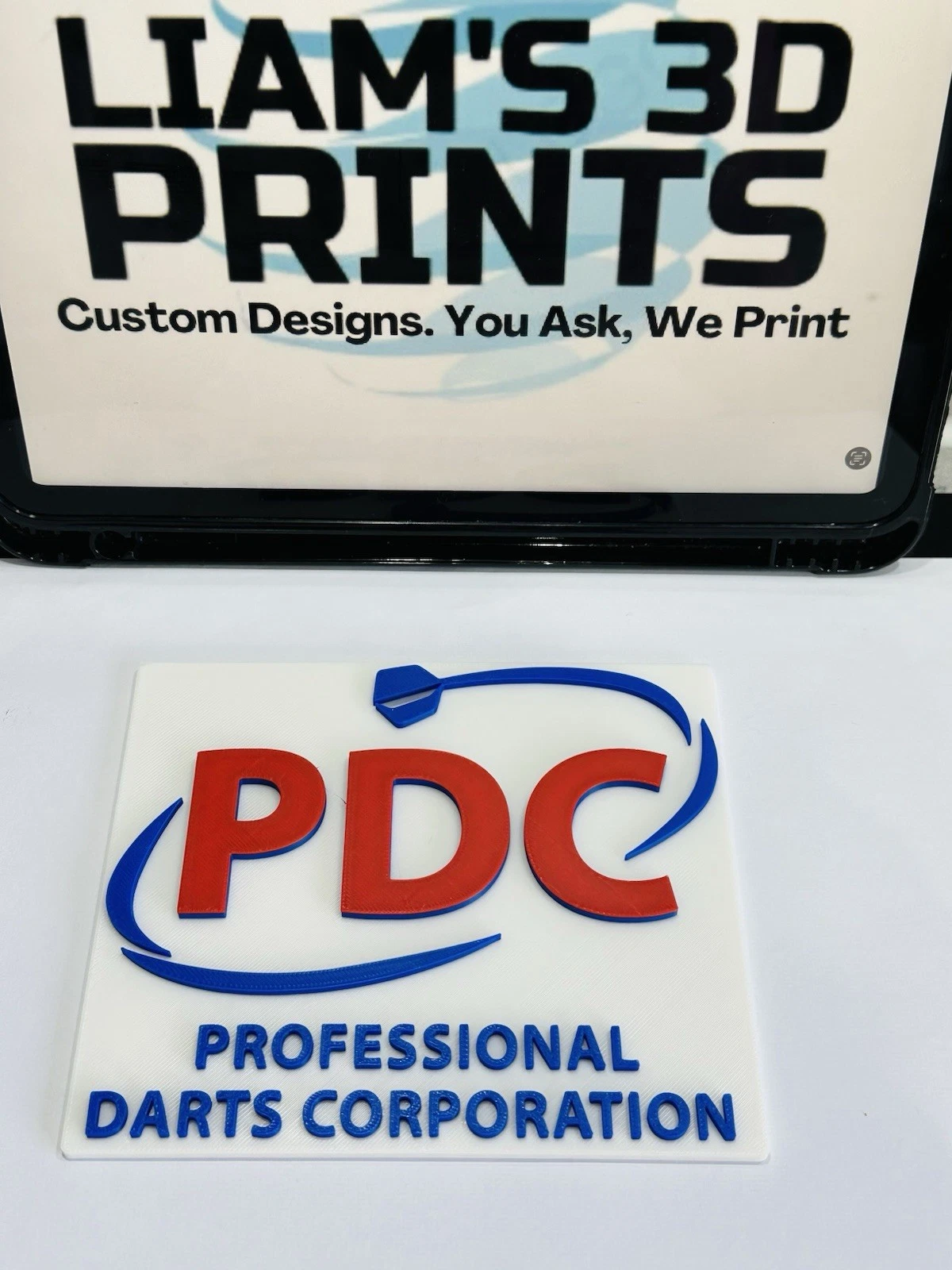 Decorative PDC Professional Darts Corporation Logo Sign Display Mancave darts
