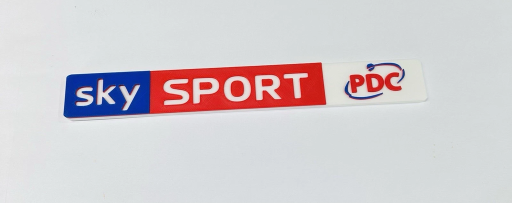 Decorative Sky Sports PDC Logo Sign Display Mancave Bar Darts