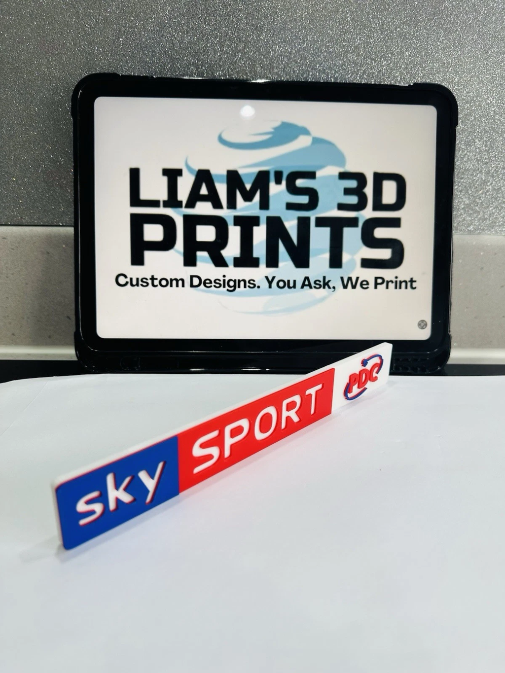 Decorative Sky Sports PDC Logo Sign Display Mancave Bar Darts