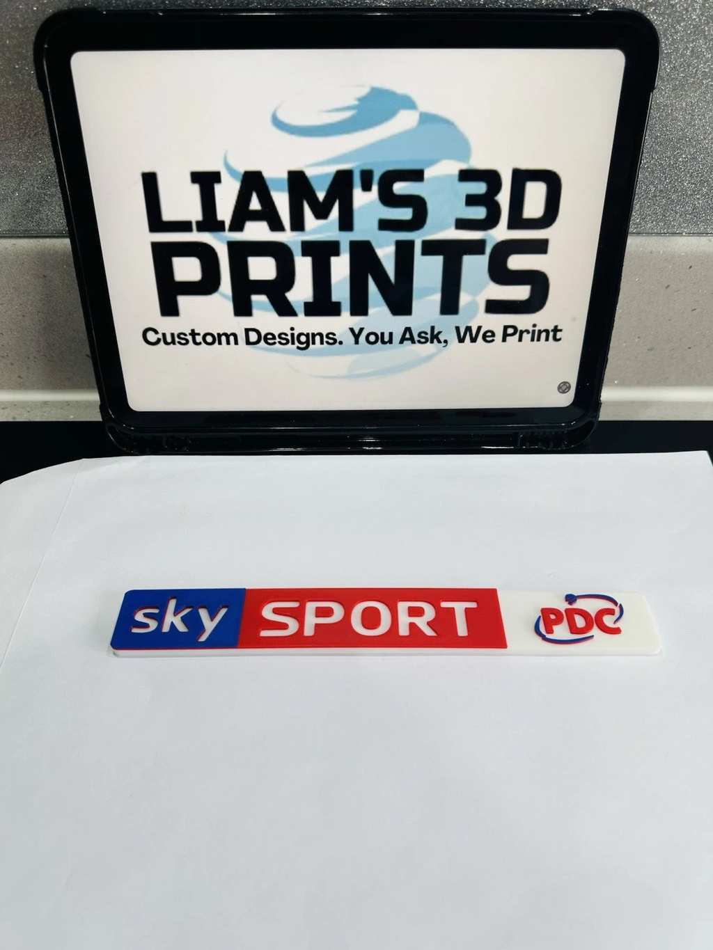 Decorative Sky Sports PDC Logo Sign Display Mancave Bar Darts