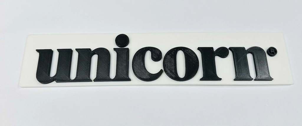 Decorative Unicorn Logo Sign Display Mancave Bar darts