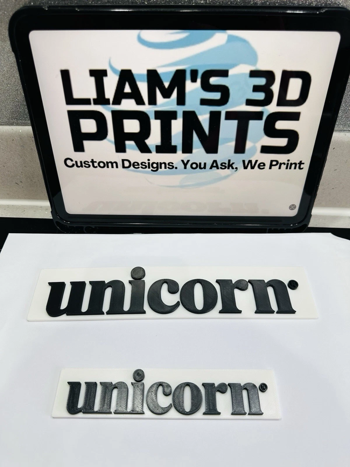 Decorative Unicorn Logo Sign Display Mancave Bar darts