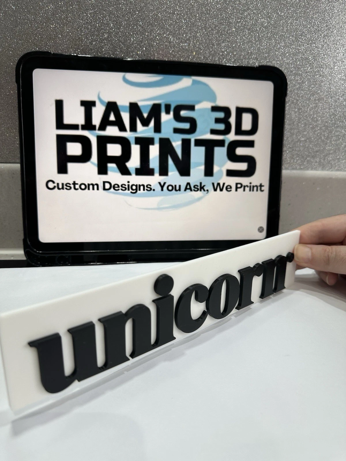 Decorative Unicorn Logo Sign Display Mancave Bar darts