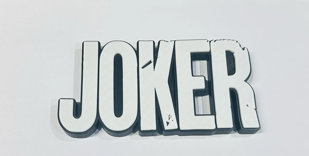 Decorative The Joker 3D logo Sign Display Batman Self Standing Film