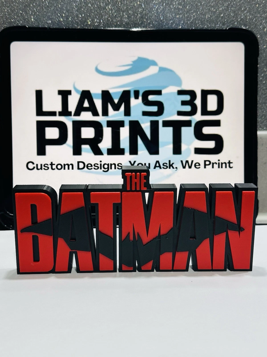 Decorative The Batman DC Film Logo Cinema Room Sign Display Self Standing
