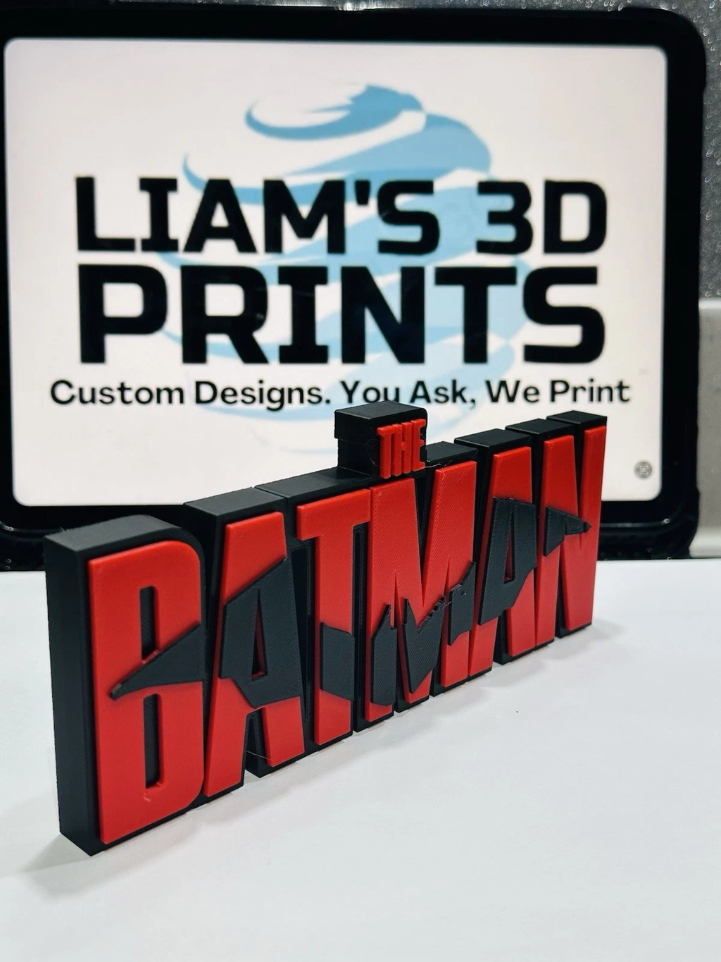 Decorative The Batman DC Film Logo Cinema Room Sign Display Self Standing